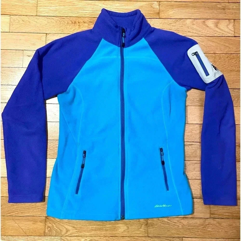 Eddie Bauer First Ascent Polartec Jacket W’s S Turquoise and Purple